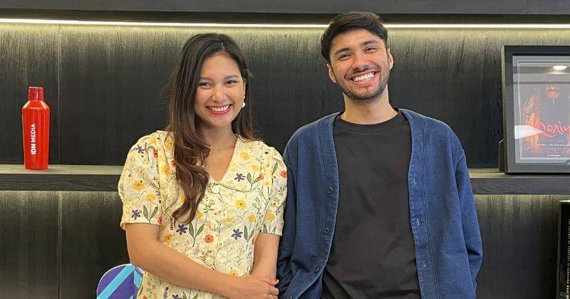 Refal Hady dan Indah Permatasari saat media visit di IDN Media pada 6 November 2023 - Popmama.com/Putri Syifa N